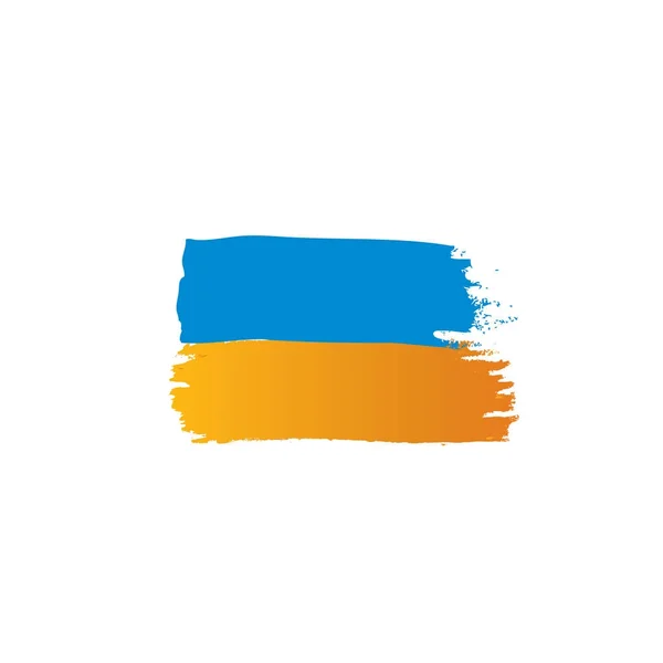 Bandeira da Ucrânia, ilustração vetorial — Vetor de Stock