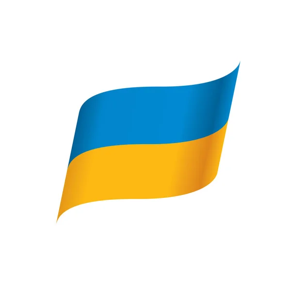 Bandeira da Ucrânia, ilustração vetorial — Vetor de Stock