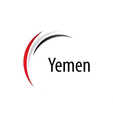 Yemeni flag, vector illustration clipart