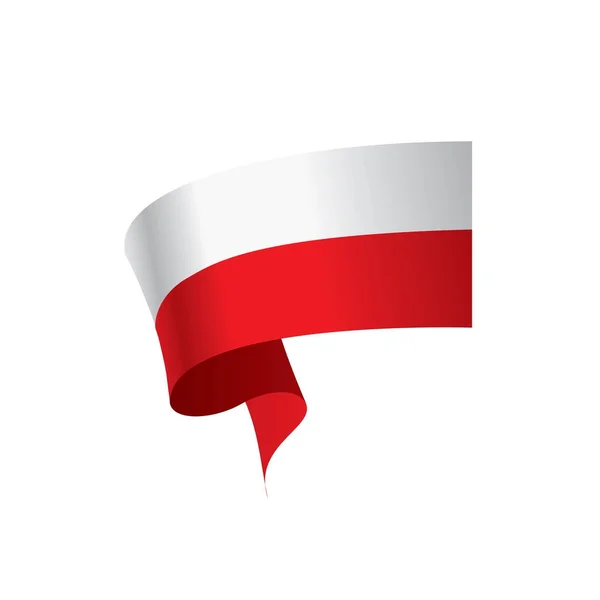 Poland flag, vector illustration — Stock Vector