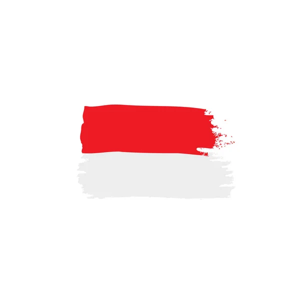 Bendera Indonesia, ilustrasi vektor - Stok Vektor