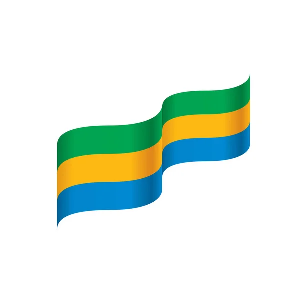 Gabon flag, vector illustration — Stock Vector