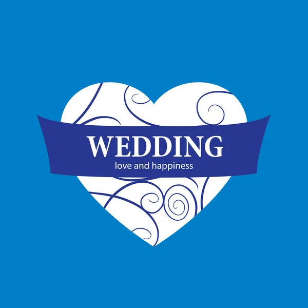 Vektor-Logo Hochzeit — Stockvektor