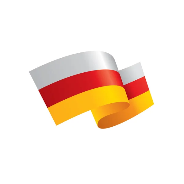 South Ossetia flag, vector illustration — Stock Vector