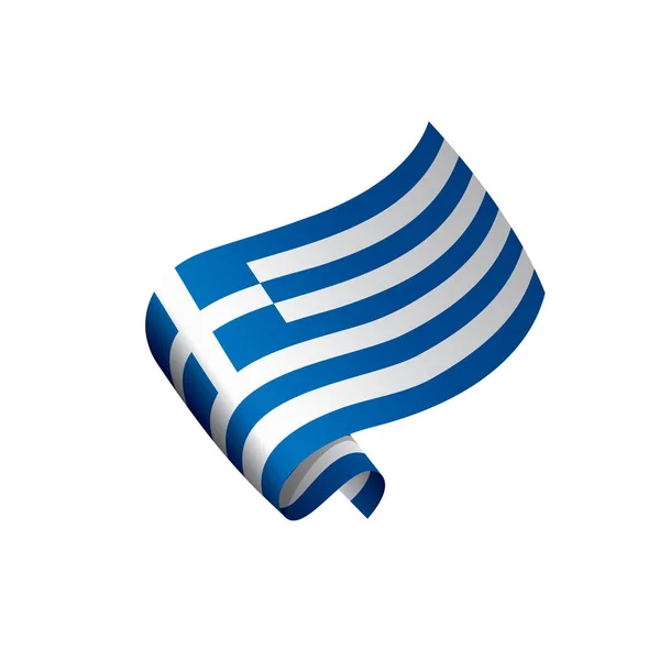 Griekse vlag, vectorillustratie — Stockvector