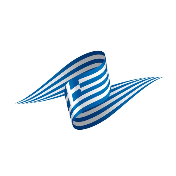 ギリシャの旗ベクトルイラスト — ストックベクタ