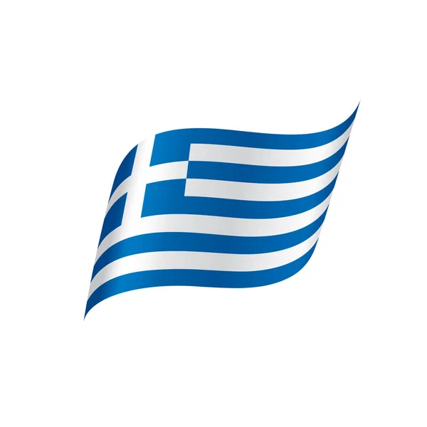 Grèce drapeau, illustration vectorielle — Image vectorielle