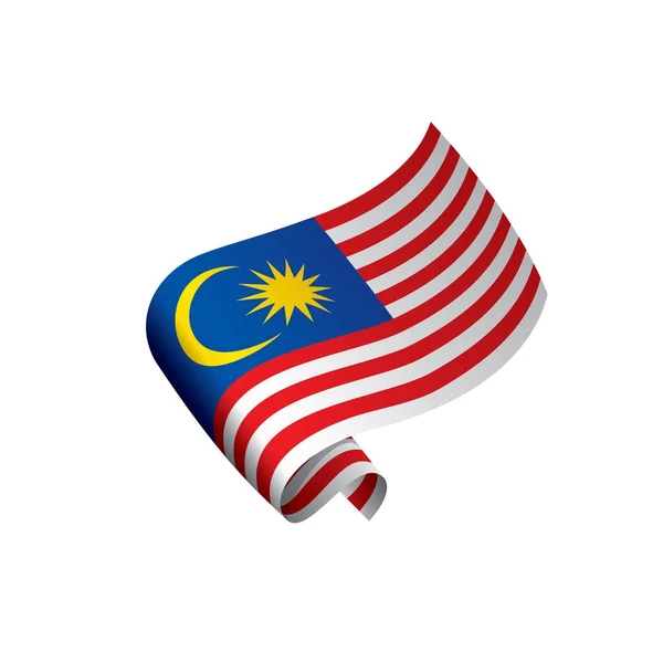 Bendera Malaysia, ilustrasi vektor - Stok Vektor