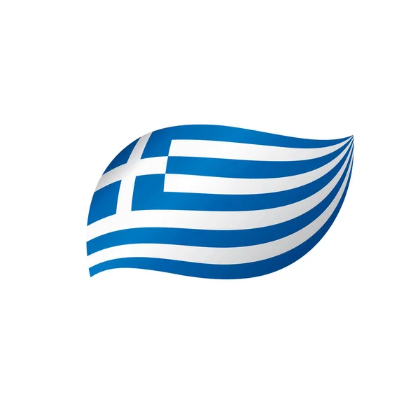 Grèce drapeau, illustration vectorielle — Image vectorielle