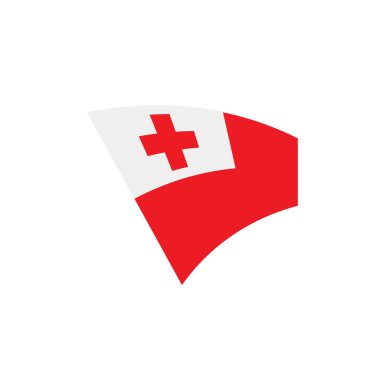 Tonga bayrak, vektör çizim