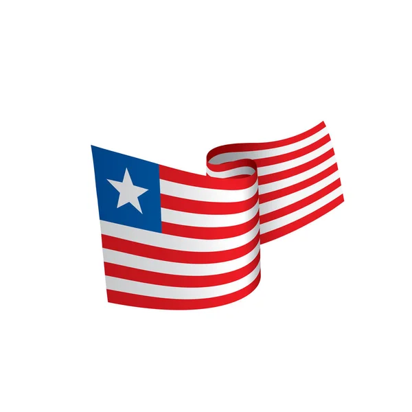 Liberia flag, vector illustration — Stock Vector