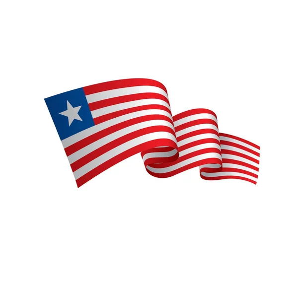 Bandera de Liberia, ilustración vectorial — Archivo Imágenes Vectoriales