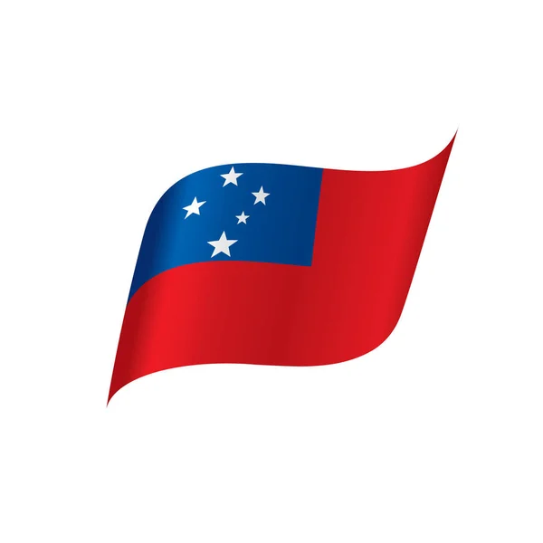 Samoa-Flagge, Vektorillustration — Stockvektor