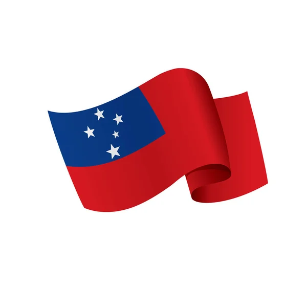 Samoa-Flagge, Vektorillustration — Stockvektor