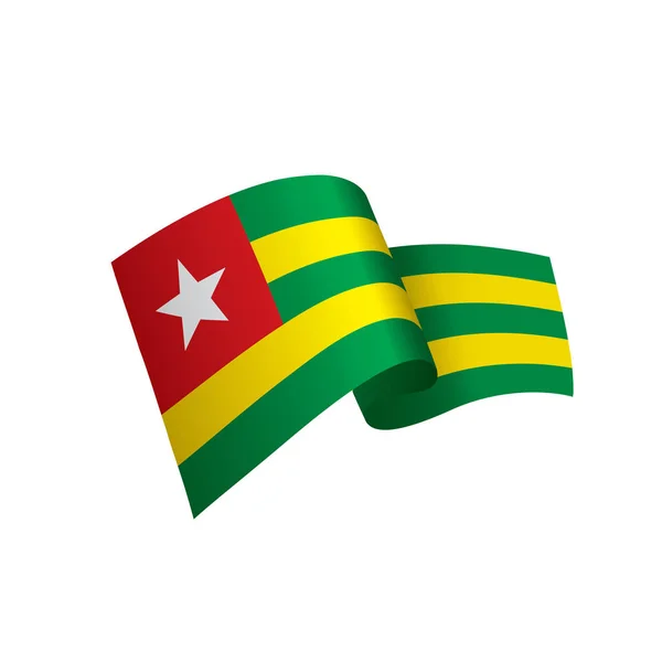 Togo bandera, ilustración vectorial — Vector de stock