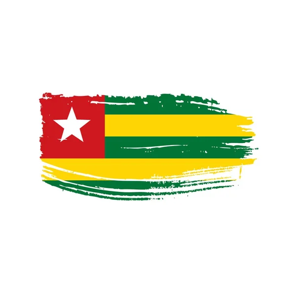 Togo flag, vector illustration — Stock Vector