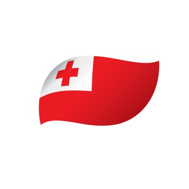 Tonga bayrak, vektör çizim