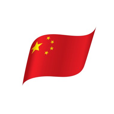Çin bayrağı, vektör illüstrasyonu