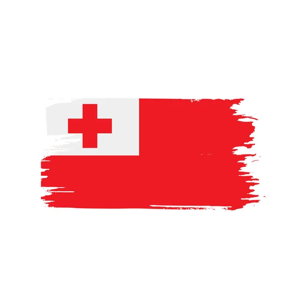 Vlag van Tonga, vectorillustratie — Stockvector