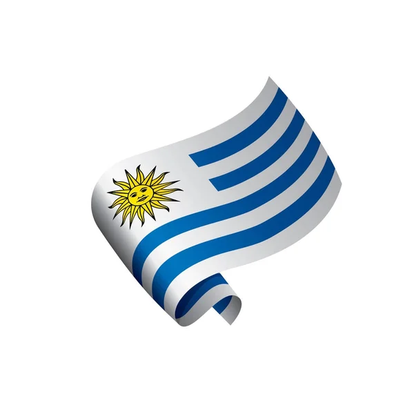 Uruguay flag, vector illustration — Stock Vector