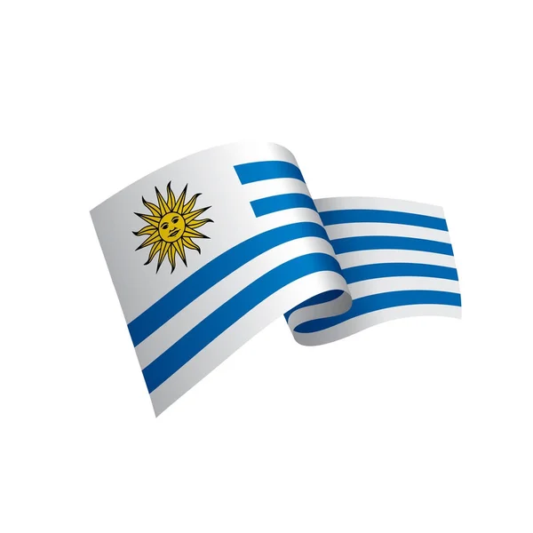 Uruguay bayrağı, vektör çizim — Stok Vektör