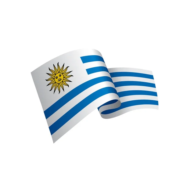 Bandera de Uruguay, vector de ilustración — Vector de stock