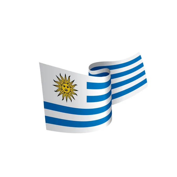 Uruguay bayrağı, vektör çizim — Stok Vektör