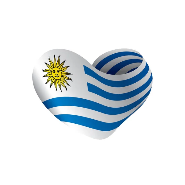 Vlag van Uruguay, vectorillustratie — Stockvector