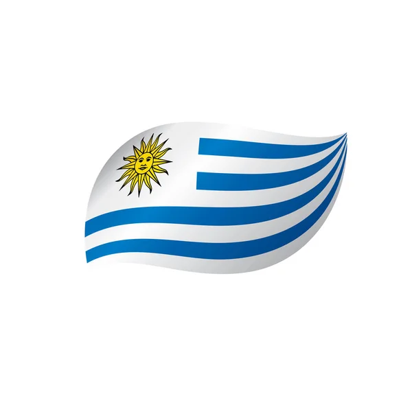 Bandera de Uruguay, vector de ilustración — Archivo Imágenes Vectoriales