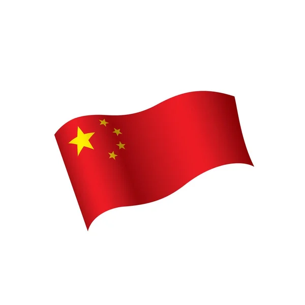 Bandeira da China, ilustração vetorial — Vetor de Stock