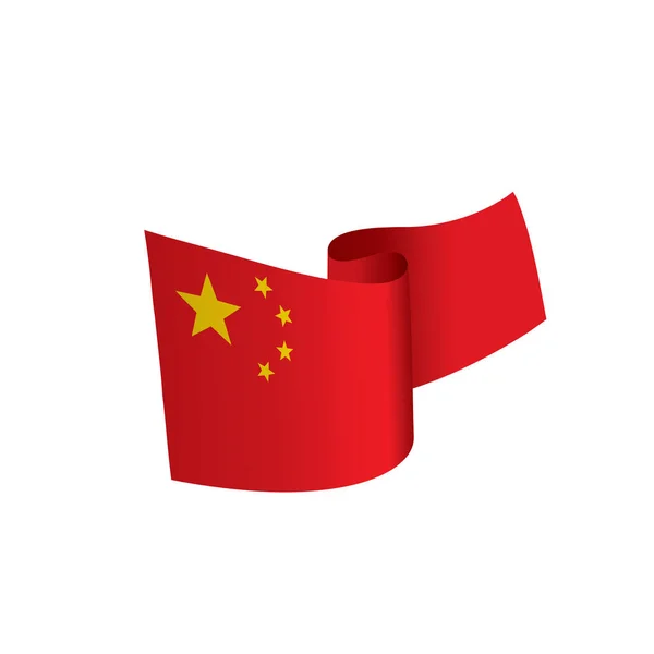 Bandera de China, ilustración vectorial — Vector de stock