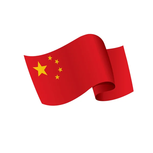 Bandeira da China, ilustração vetorial — Vetor de Stock