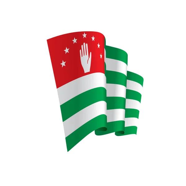 Bendera Abkhazia, ilustrasi vektor - Stok Vektor