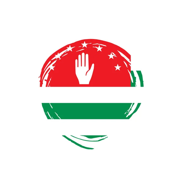 阿布哈兹旗帜, 矢量插图 — 图库矢量图片