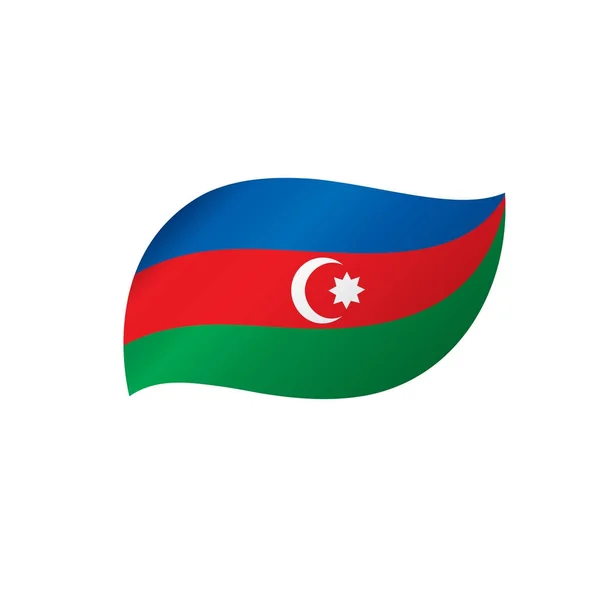 Bandera de Azerbaiyán, ilustración vectorial — Vector de stock