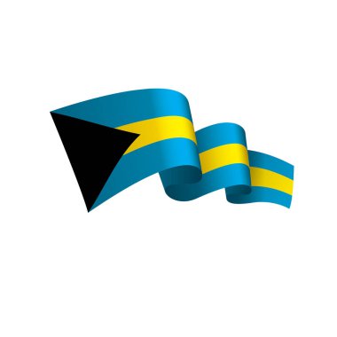 Bahamalar bayrağı, vektör çizim