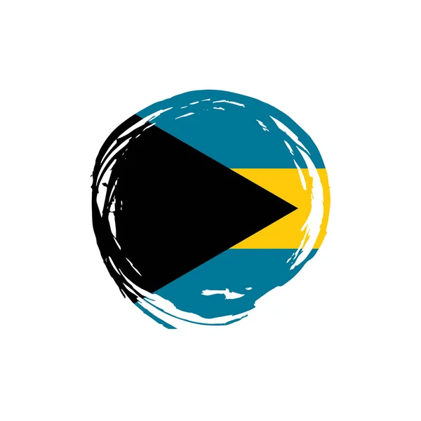 Bahamas Flagge, Vektorillustration — Stockvektor