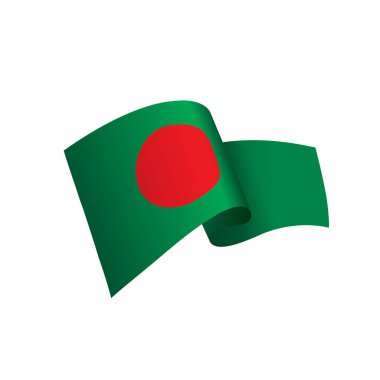 bangladeş bayrağı, vektör illüstrasyonu