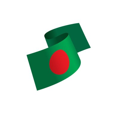 bangladeş bayrağı, vektör illüstrasyonu