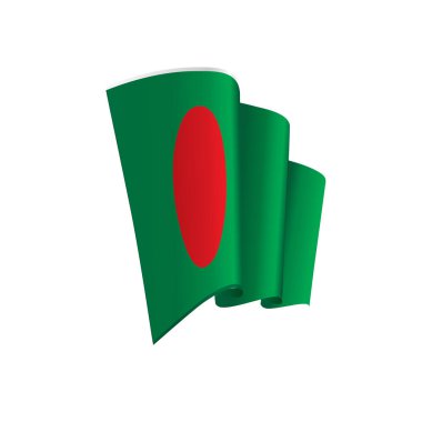 bangladeş bayrağı, vektör illüstrasyonu