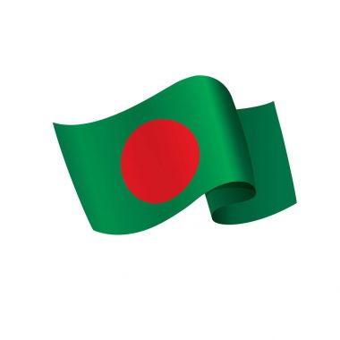 bangladeş bayrağı, vektör illüstrasyonu