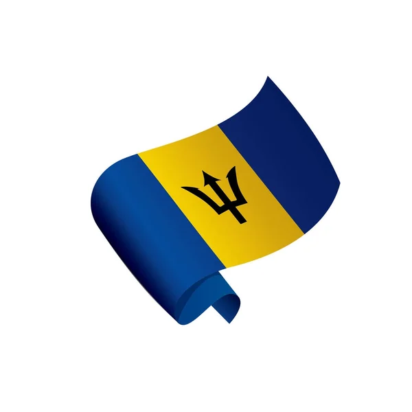 Barbados vlag, vector illustratie — Stockvector