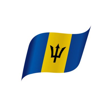 barbados bayrağı, vektör illüstrasyonu