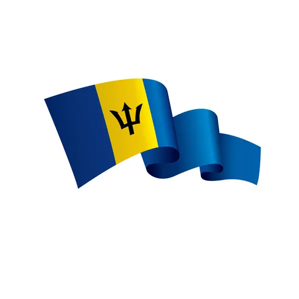 Bandeira de Barbados, ilustração vetorial — Vetor de Stock