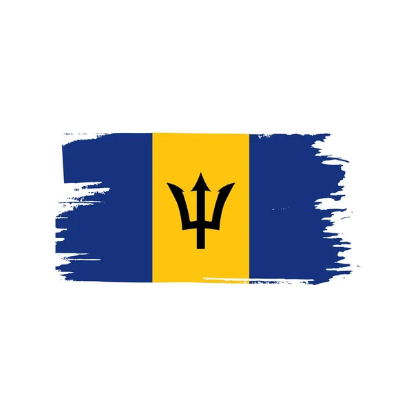 Barbados Flagge, Vektorabbildung — Stockvektor