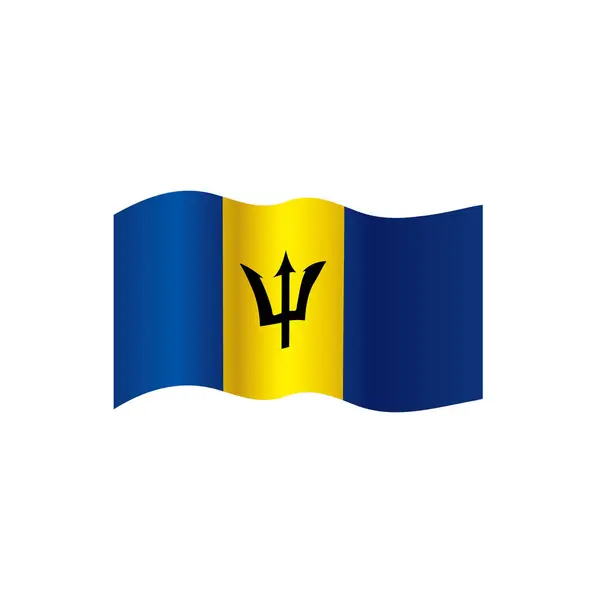 Barbados Flagge, Vektorabbildung — Stockvektor