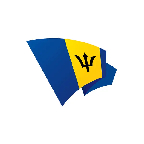 Bandeira de Barbados, ilustração vetorial — Vetor de Stock