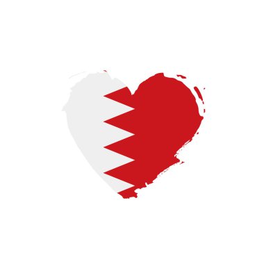 bahreyn bayrağı, vektör illüstrasyonu