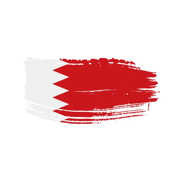 Bandera de Bahréin, ilustración vectorial — Vector de stock