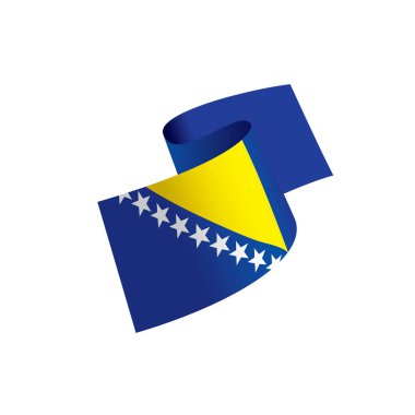Bosna-Hersek bayrağı, vektör çizim